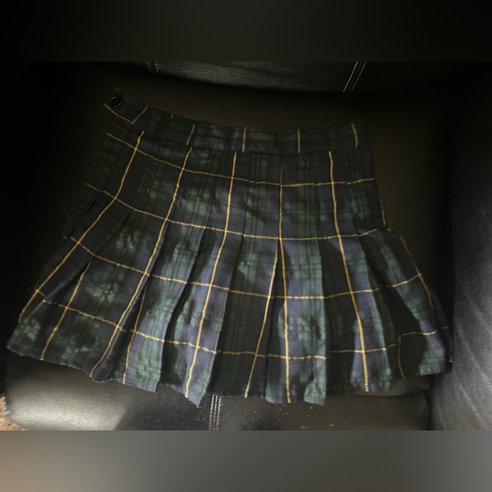 Plaid Pleated skirt